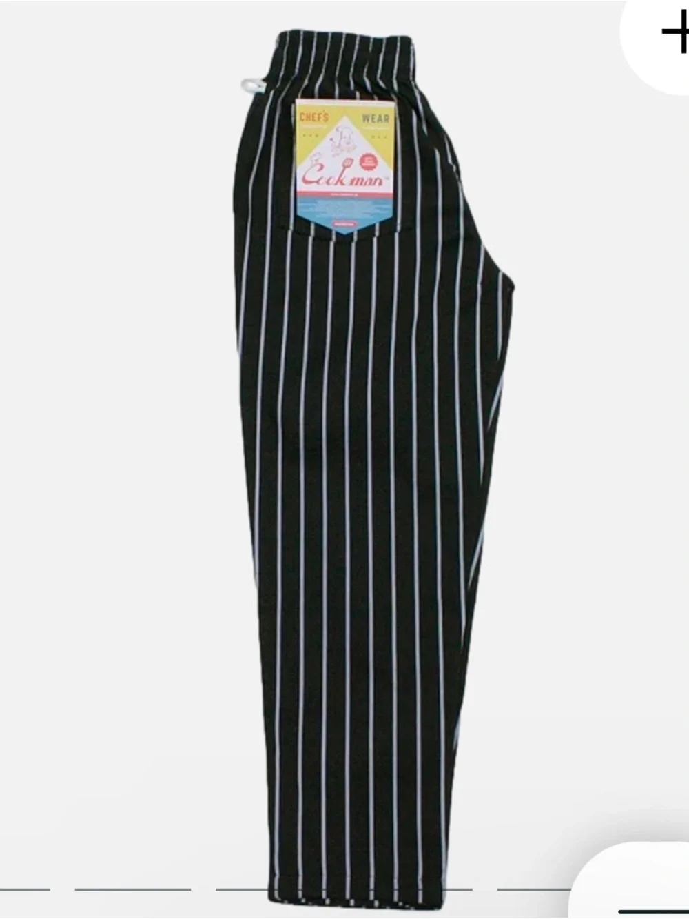 Cookman Chef Pants Stripe Black Size S Unisex - Picture 8 of 16